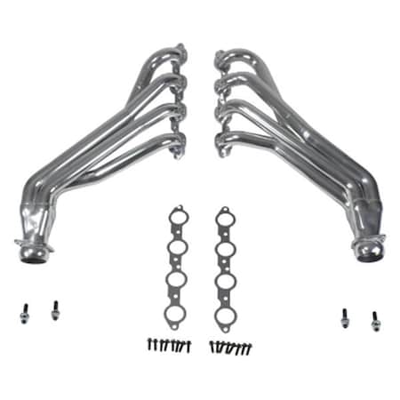 Karuma Car Care 4044 1.87 in. Chrome Coated Long Tube Exhaust Headers for 2016-2017 Chevy Camaro KA3620006